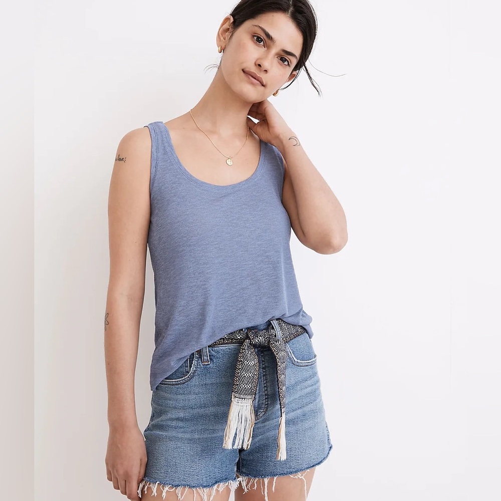 NWT Madewell Eastover Tank in periwinkle blue Sz. XSmall